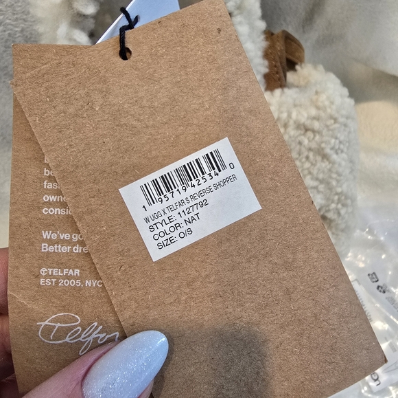 BNWT UGG x Telfar Collab Shearling Mini Shopper - Picture 8 of 12